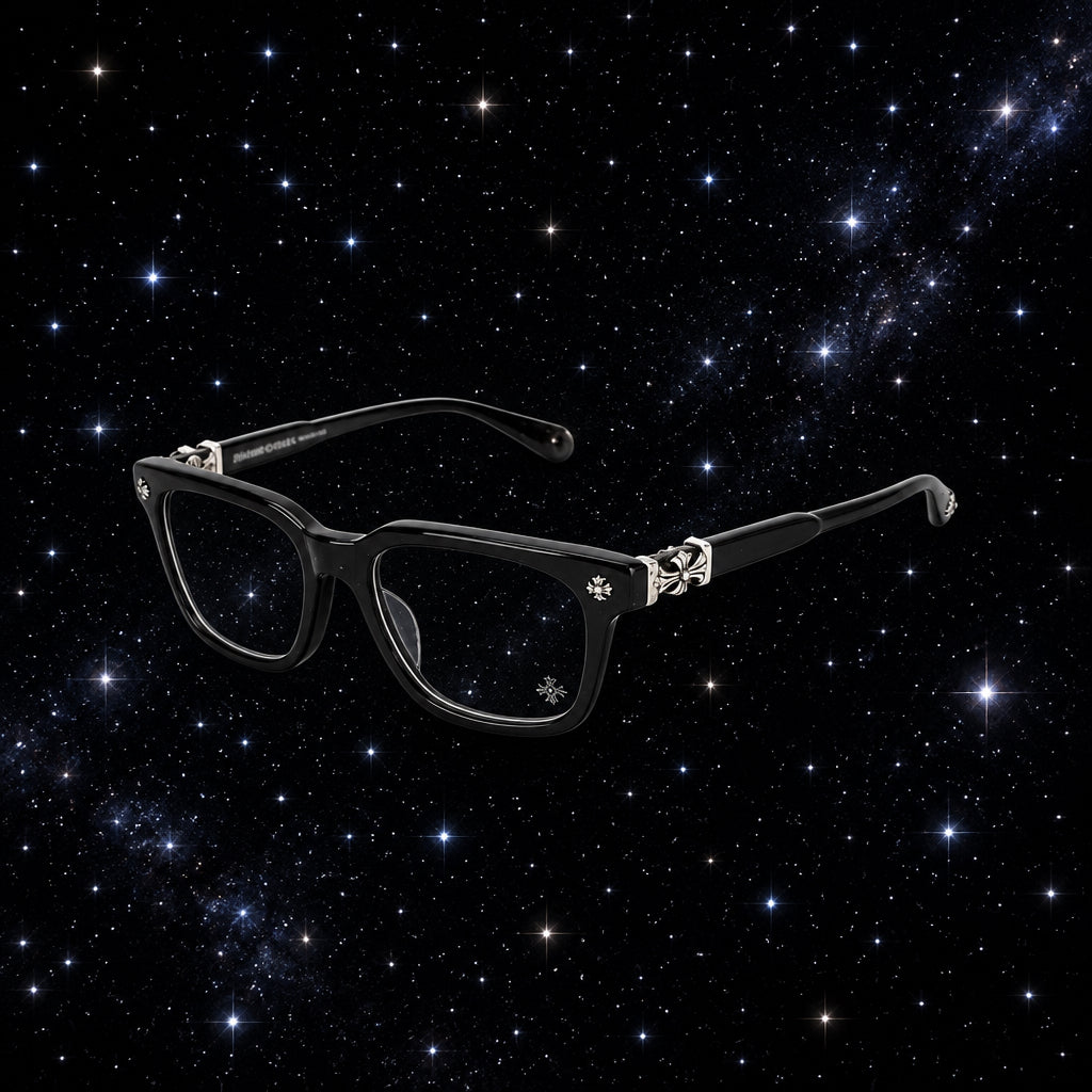 Chrome heart glasses ￼